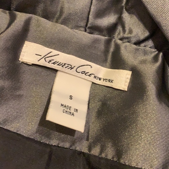 Kenneth Cole New York Metallic Trench Coat - Picture 10 of 12